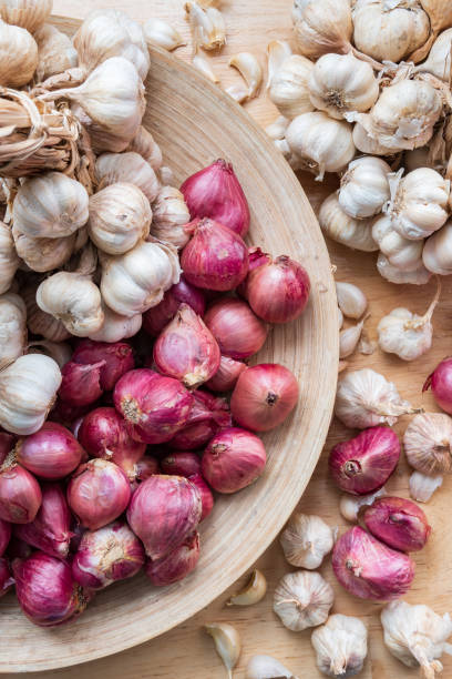 istock Garlic and shallot or red onion 1206788514