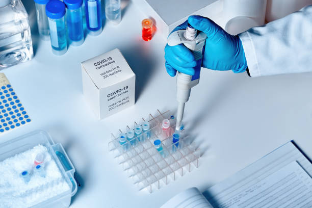 istock Novel coronavirus 2019 nCoV RT-PCR diagnostics kit. It contains reagents, primers and control samples to detect presence of 2019-nCoV or covid19 virus. In vitro diagnostic by real-time PCR analysis. 1206791200