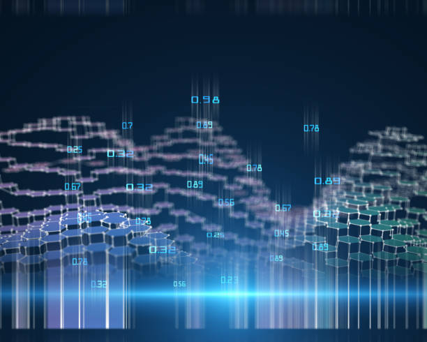 istock 3D illustration abstract hexagon wave grid. Big data. Futuristic hexagon concept.  Business and finance analytics representation. Computer communication. 1206793084