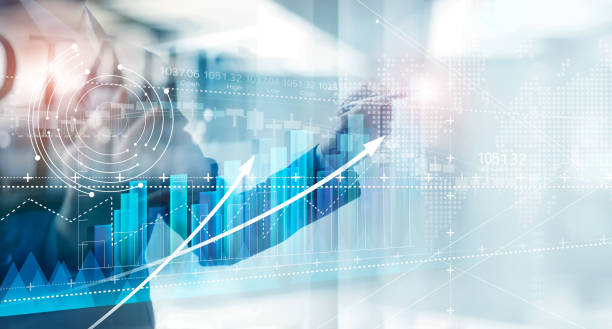 hand von geschäftsmann zeichnung diagramme wachstum von geschäft, planung und strategie auf modernen virtuellen interface-bildschirm. - inspiration grafiken stock-fotos und bilder