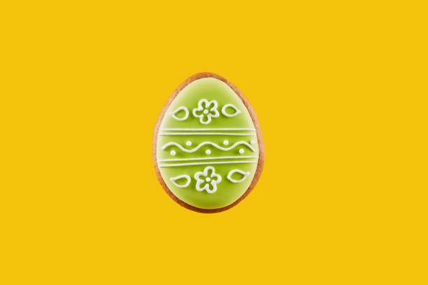 istock One easter gingerbread in form of egg with colorful glaze 1206798556