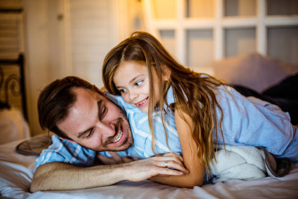 istock Dad, you are so funny. 1206805456