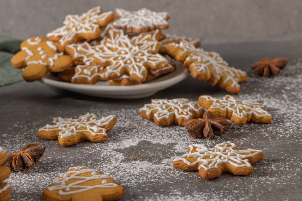 istock Christmas cookies on kitchen countertop 1206806122