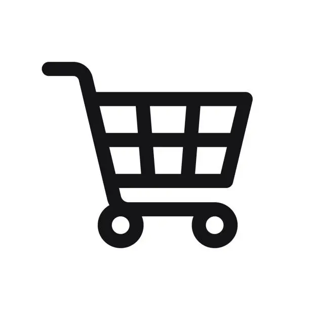 Vector illustration of Shopping Cart Icon isolated on white background