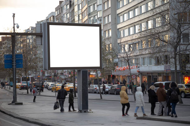 istock Blank billboard in the street 1206807971