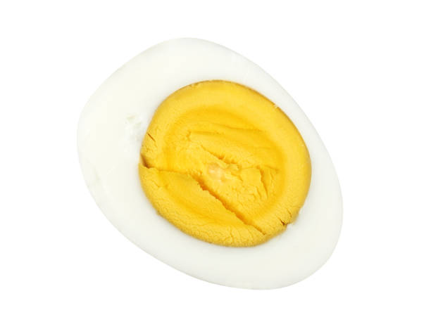 istock cross section of a boiled egg. Isolated on white 1206810927