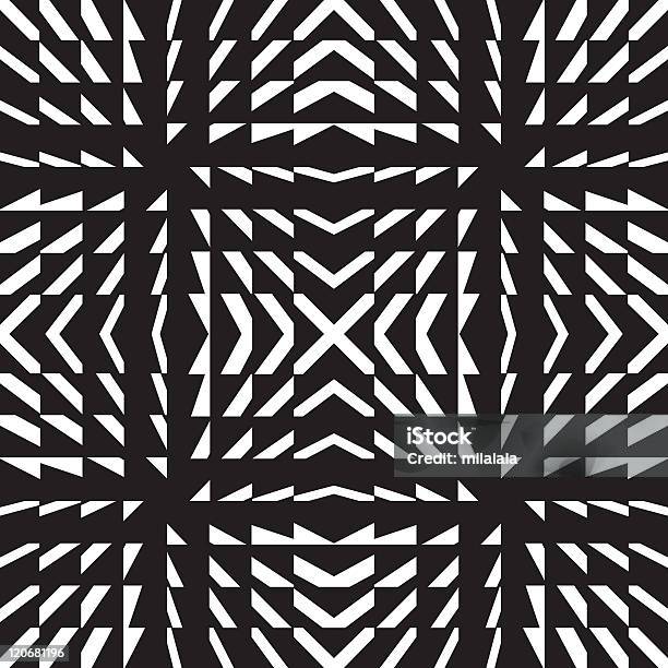 Seamless Pattern Vector — стоковая векторная графика и другие изображения на тему Узор - Узор, Чёрно-белый, Абстрактный