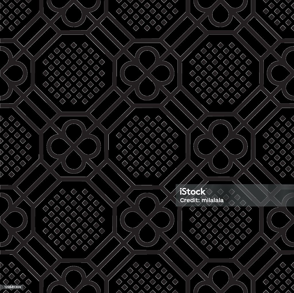 seamless pattern (vector - arte vettoriale royalty-free di Bianco e nero