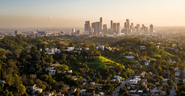 istock Los Angeles Rolling Hills and Downtown 1206814577