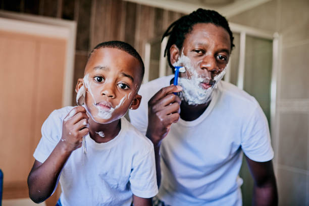 istock Mirroring his father is his favorite thing to do 1206815013