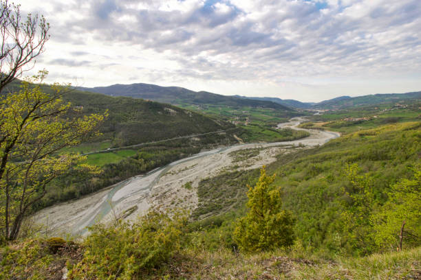 istock valley in emilia-romagna hills in a day of spring 1206817542
