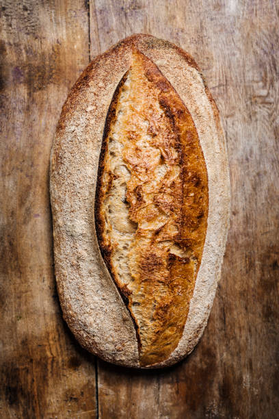 istock Loaf of freshly baked sourdough bread. 1206817547