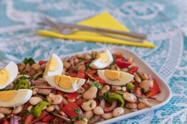 Traditional Turkish Bean salad