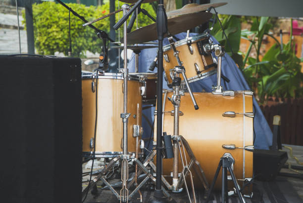 istock Outdoor drum set in a restaurant. 1206825925