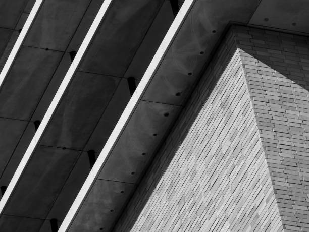 istock Abstract background architecture lines. modern architecture detail 1206827419
