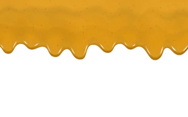 Vector illustration of Dripping curry sauce