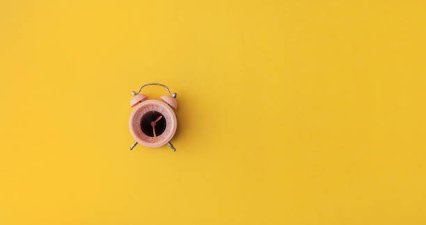 istock Old vintage pink alarm 1206838255
