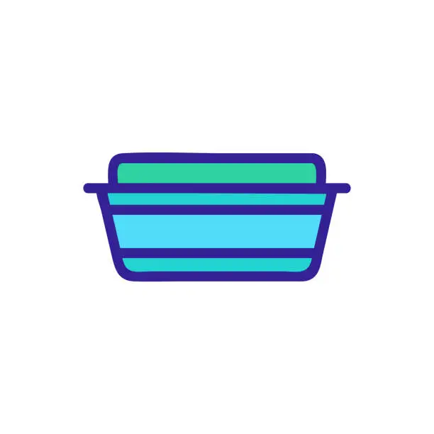 Vector illustration of Lunchbox icon vector. Isolated contour symbol illustration