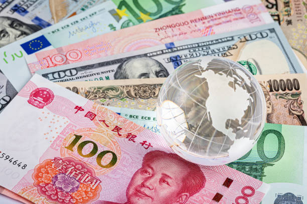 istock Background of international currency notes 1206847560
