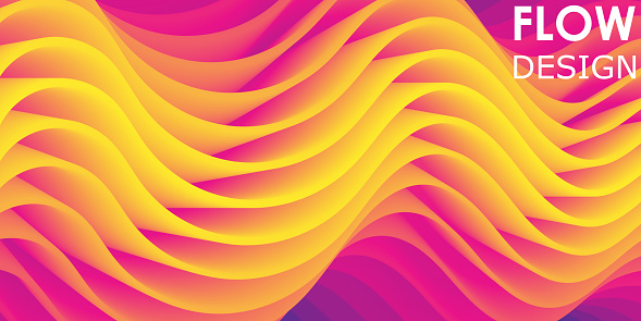 Rainbow Background Wave Pattern Fluid Flow Stock Illustration ...