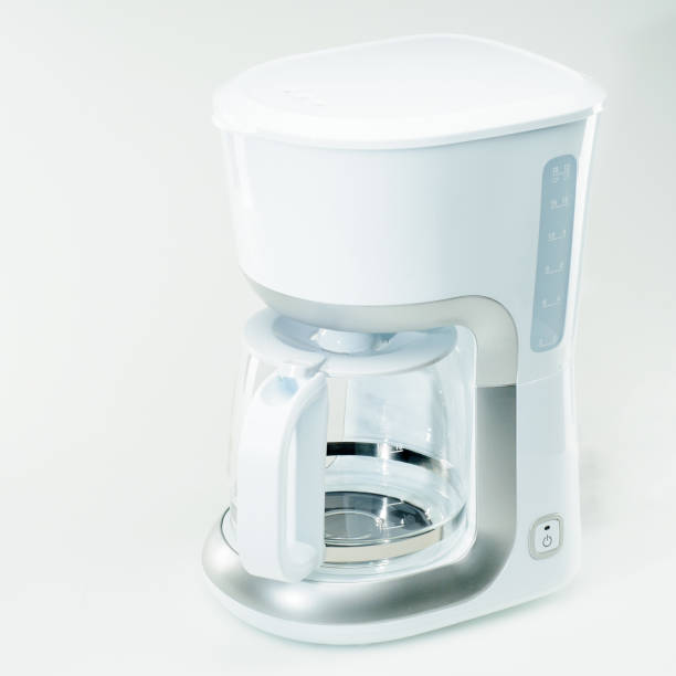 istock Espresso coffee machine on the white background 1206851760