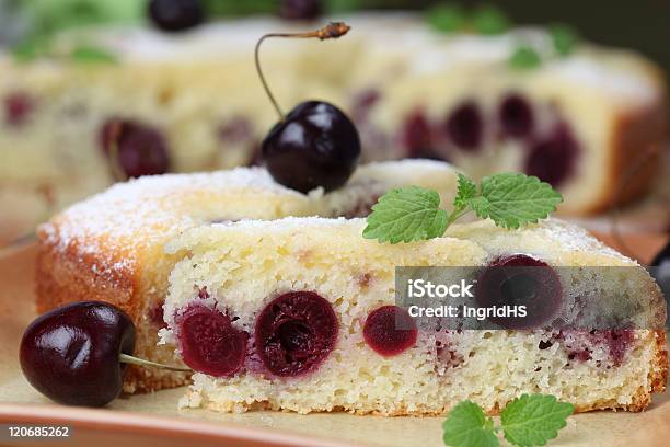 Black Cherry Cake Stock Photo - Download Image Now - Baked, Black Color, Cake