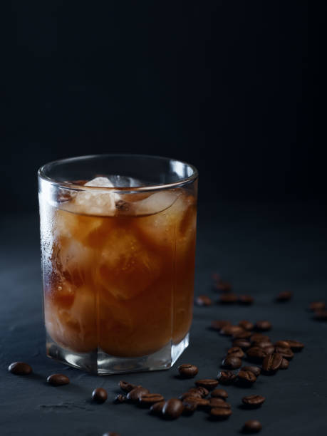 istock Black Russian cocktail with vodka, coffee and ice 1206858381