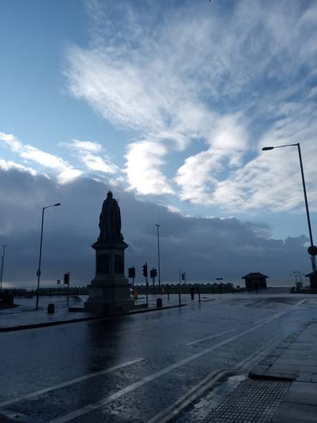 istock Statue at Brighton Seaside after Storm UK 1206862032