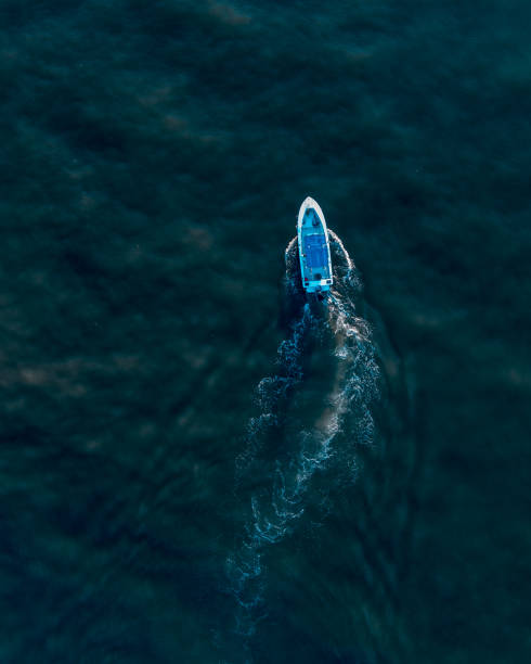 istock Drone View of Boats in water 1206863349