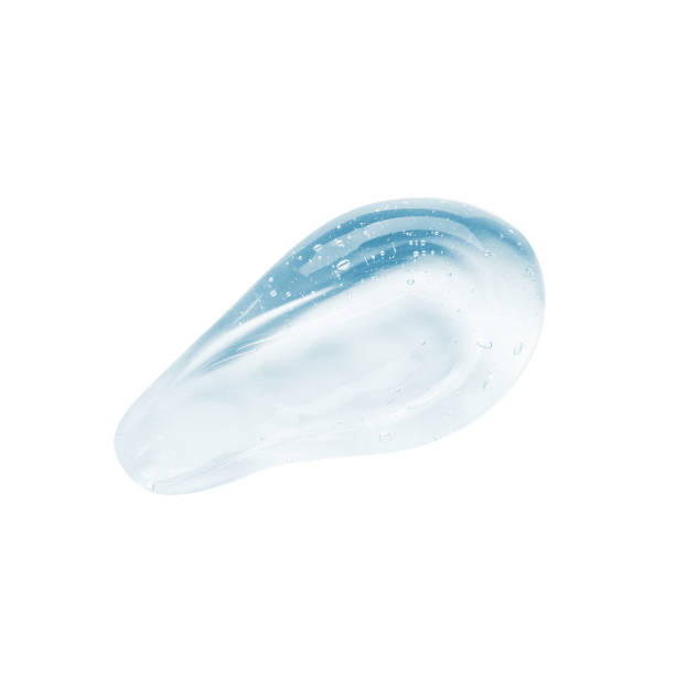 istock Gel smudge with bubbles isolated on white 1206864961