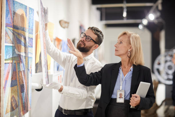 Manager Organizing Art Gallery Exhibition