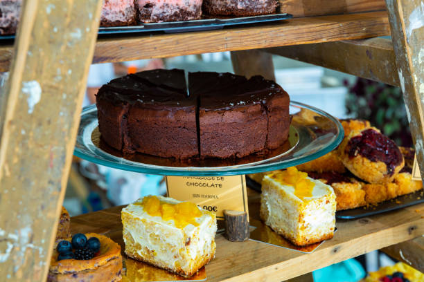 istock Chocolate desserts at the store counter 1206877623