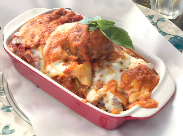 istock Bolognese lasagna with meatball 1206878157