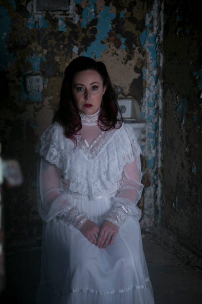 istock Ghost Girl Behind Bars 1206884533