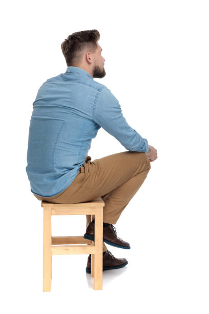 istock young casual man in denim shirt sitting and thinking 1206893289