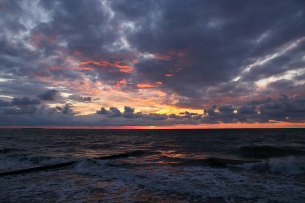 istock The Baltic Sea in pink and blue storms 1206894408