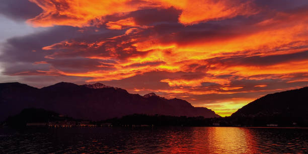 istock Sunrise over the lake 1206901351