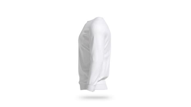 Blank white sweatshirt mock up, looped rotation