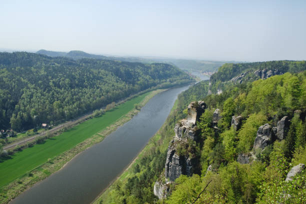 istock Rocks Bastei in Saxon Switzerland National Park 1206904274
