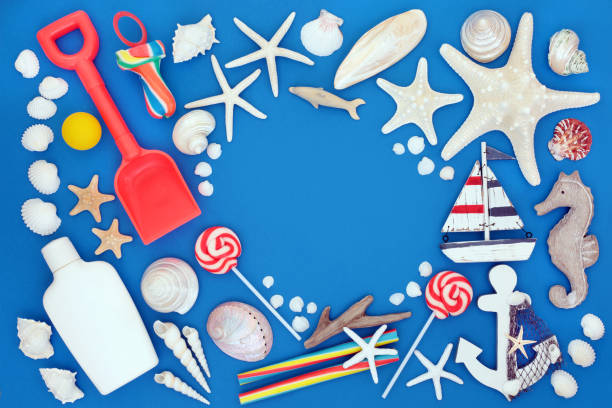 istock Summer Holiday Beach Symbols 1206905281