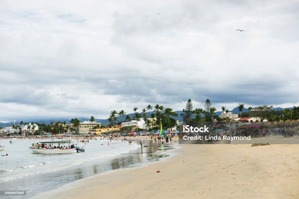 Ricon de Guayabitos, Nayarit, Mexico Mexico, Village, Nayarit, beach, nautical vessel Architecture Stock Photo