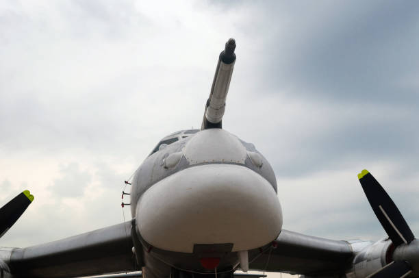 istock Refueling rod in the air long-range bomber. 1206907157