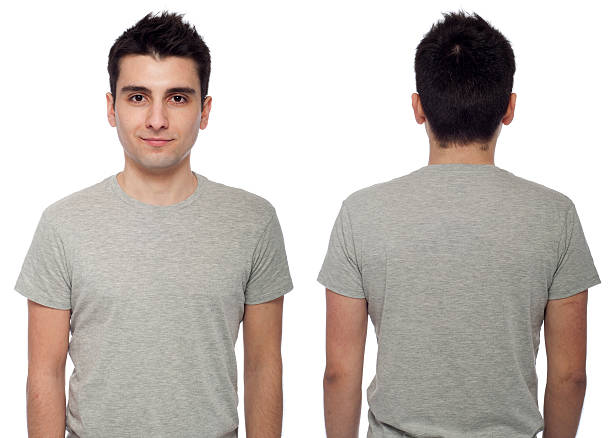 istock Casual man wearing a grey shirt and smiling 120690735
