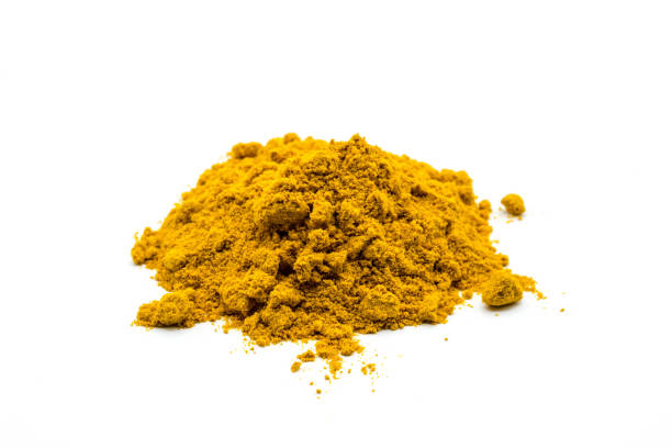istock Turmeric powder isolated on white background 1206908280
