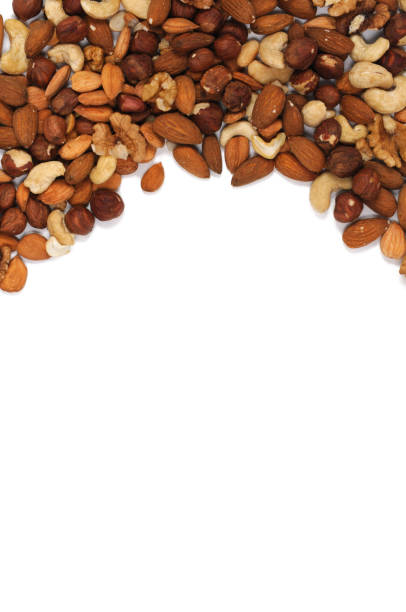 istock Mix of nuts. View from above. 1206908375