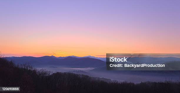 Sunrise Over Smoky Mountains Stock Photo - Download Image Now - Appalachia, Beauty In Nature, Color Image