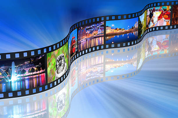 Streaming media concept See also: rolled up photos stock pictures, royalty-free photos & images