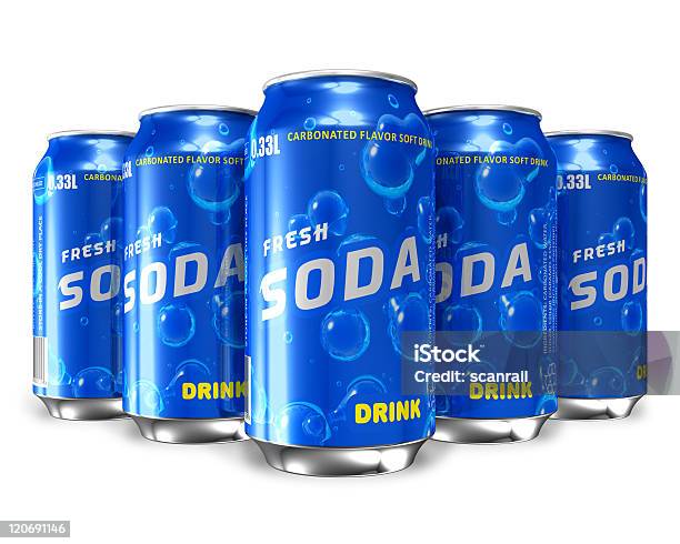 Conjunto De Actualizar Soda De Bebidas Em Latas De Metal - Fotografias de stock e mais imagens de Alumínio