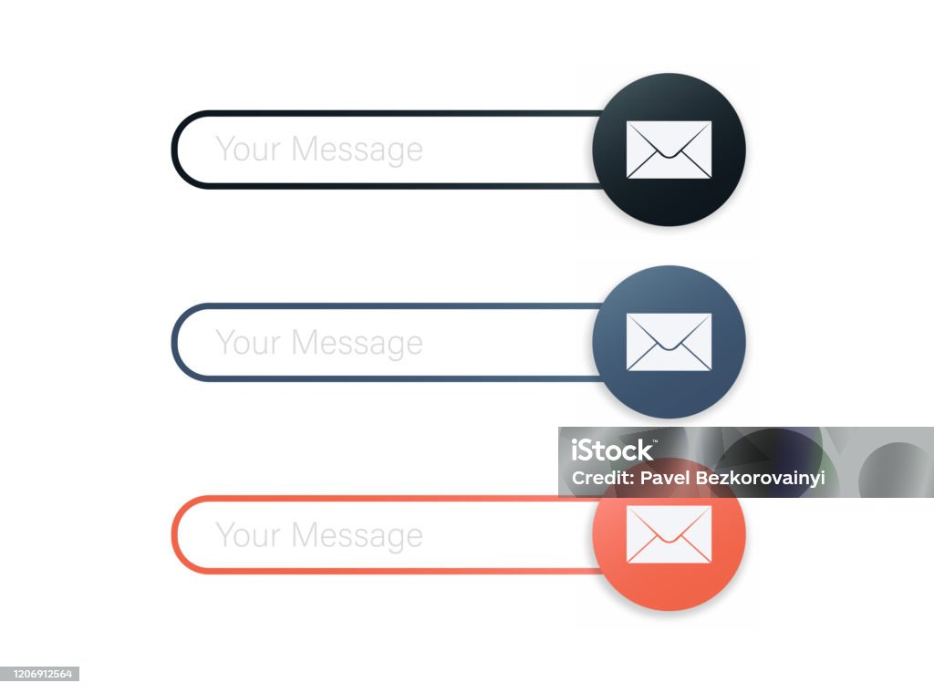 Printable Message Box Vector Title Banner Colorful Message Boxes Set Of Three Colorful Empty ...