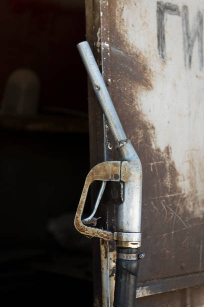 A nozzle at an old gas station in Goris, Armenia.